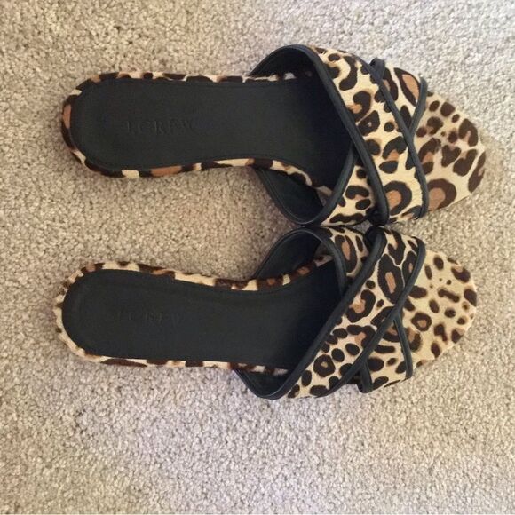 J. Crew Leopard Cora crisscross sandals - Picture 3 of 4